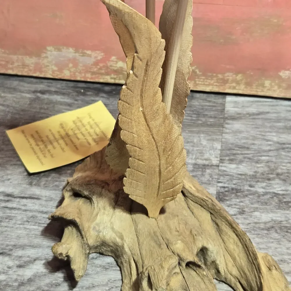Wood Floral‎ Sculpture Hand Crafted Java Island Habini